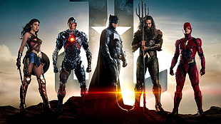 The Avengers, Justice League (2017), DC Comics, Wonder Woman, Aquaman HD wallpaper