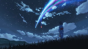 Mitsuha Miyamizu from Your Name, Makoto Shinkai , Kimi no Na Wa HD wallpaper