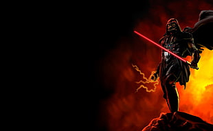Star Wars Darth Vader digital wallpaper, Star Wars, artwork, Darth Vader HD wallpaper