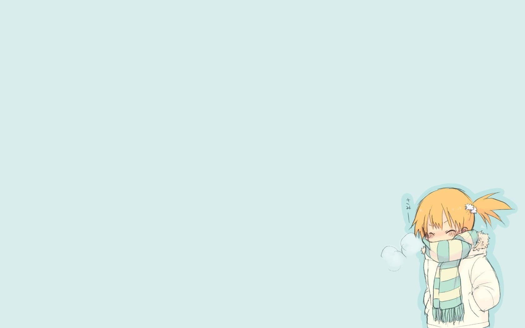 girl anime character digital wallpaper