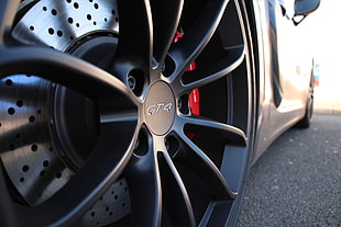 gray 5-spoke car wheel, Porsche, Porsche Cayman GT4