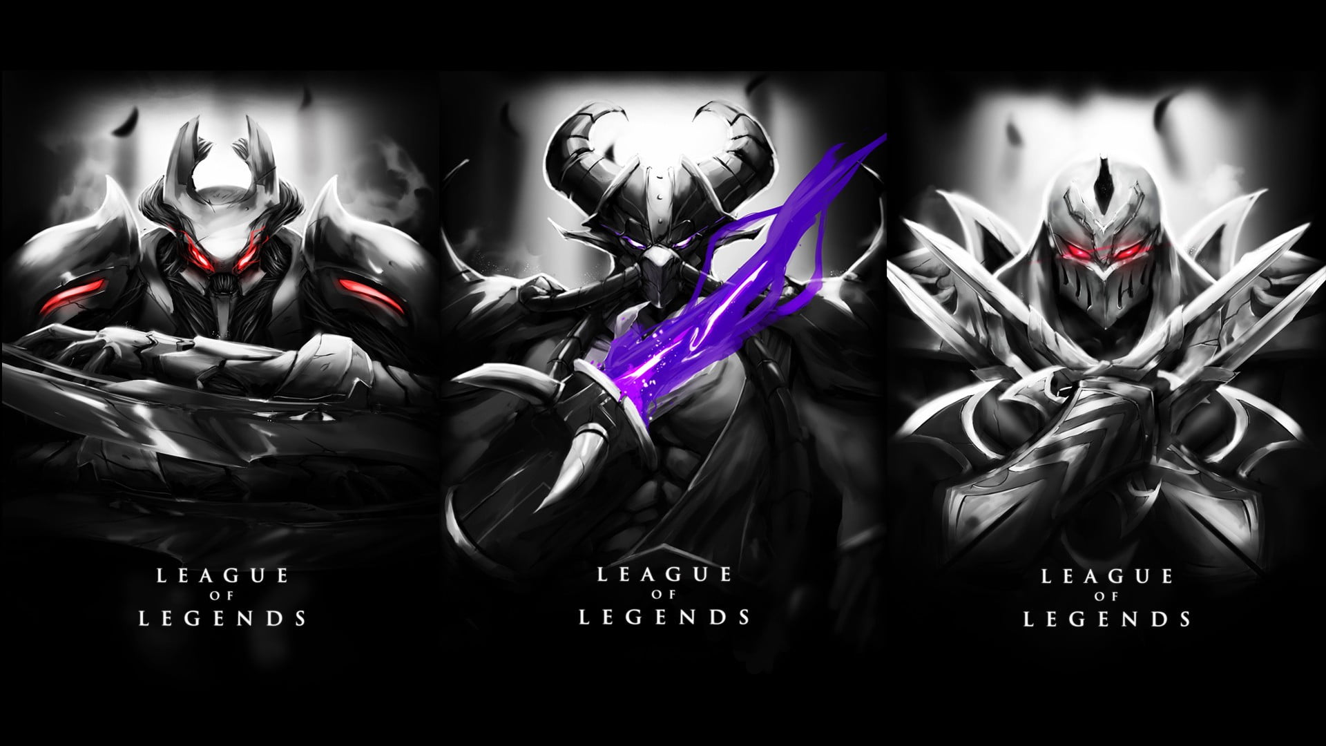 poster of three League of Legends characters