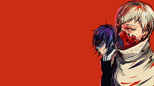 two male anime characters illustration, anime, Tokyo Ghoul HD wallpaper