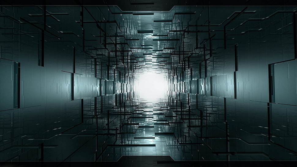 light through black walls HD wallpaper