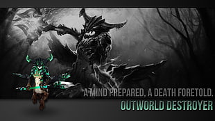 Outworld Destroyer from DotA 2, Dota 2, video games, Outworld devourer