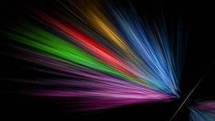 rainbow color digital wallpaper