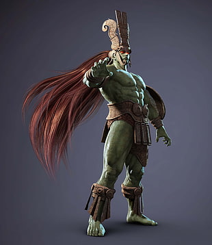 long-haired orc illustration, video games, Tekken