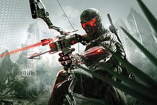 archer illustration, video games, Crysis, Crysis 3 HD wallpaper
