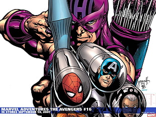Marvel Adventures The Avengers wallpaper, Marvel Comics, movies, Captain America, Spider-Man HD wallpaper