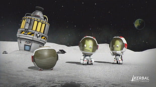 two alien digital wallpaper