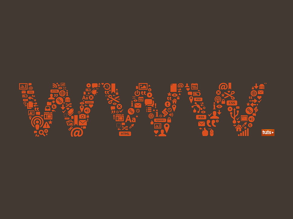 WWW digital wallpaper, digital art, technology, typography, minimalism HD wallpaper