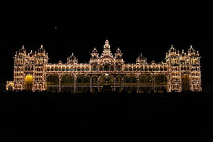 high rise building, mysore palace HD wallpaper