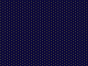 blue and yellow polka dot illustration