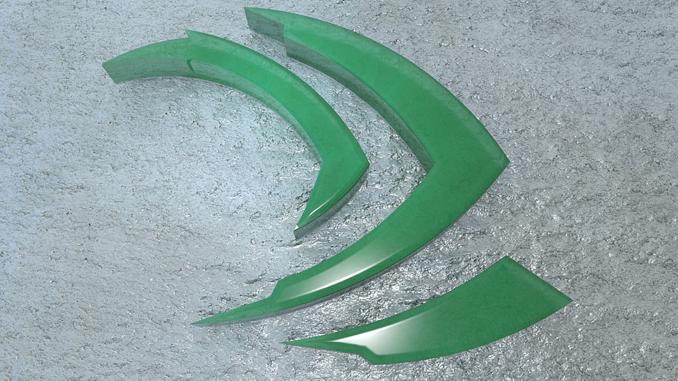 three green plastic decors HD wallpaper