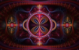 pink, blue and black optical illusion