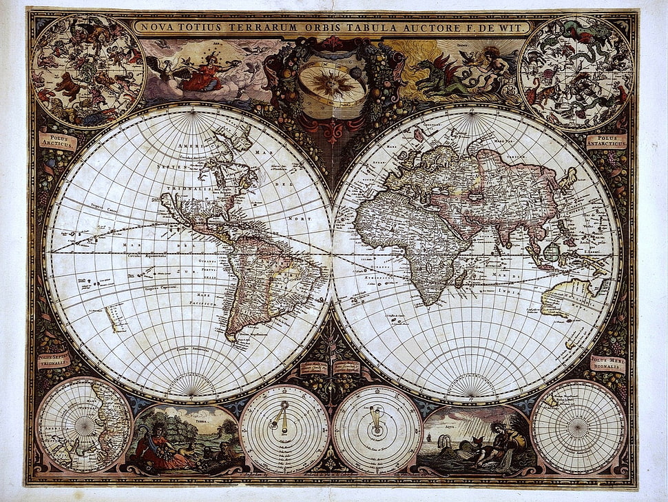 world map, map HD wallpaper