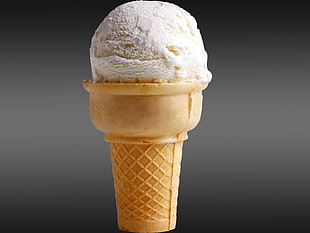 photo of ice cream with cone
