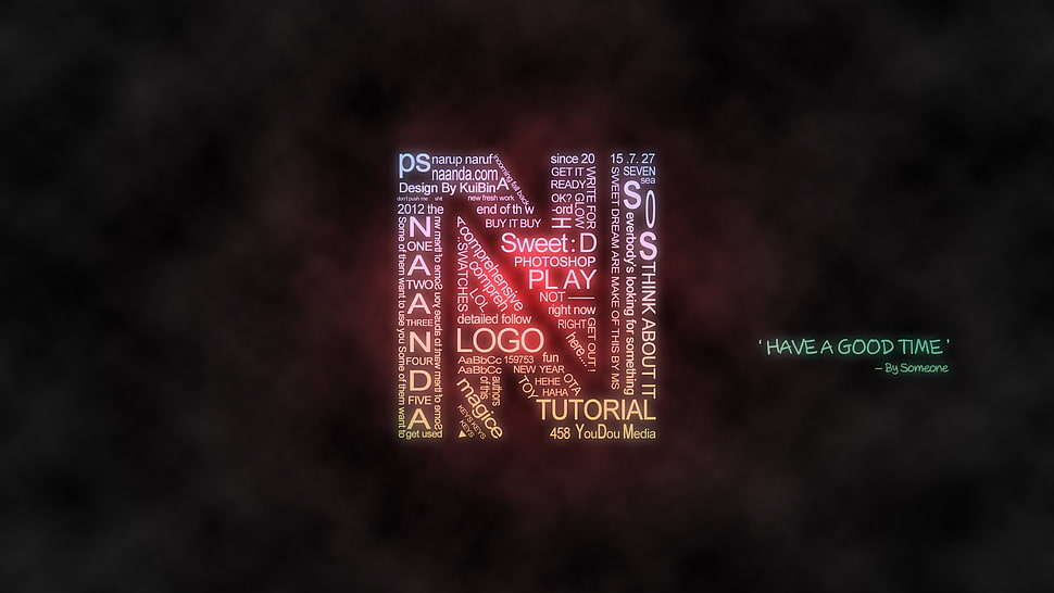 Naanda, Photoshop, logo HD wallpaper