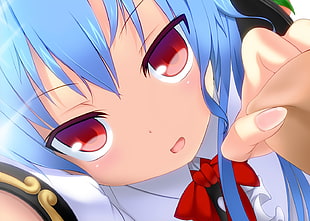 photo of blue-haired female character