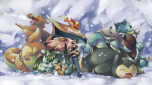 Pokemon characters digital wallpaper, Pokémon