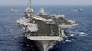 aircraft carrier, aircraft carrier, United States Navy, USS Kitty Hawk (CV-63), vehicle HD wallpaper