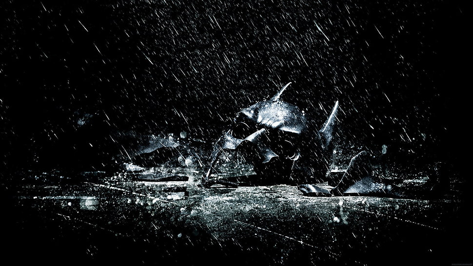 mask digital wallpaper, The Dark Knight Rises, mask, shattered, dark HD wallpaper