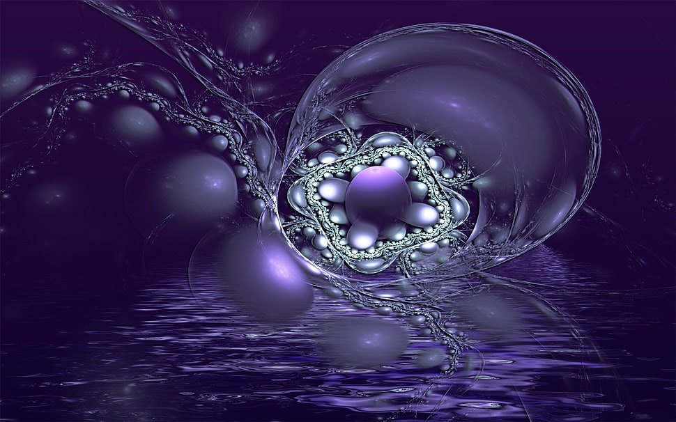 purple light graphic wallpaper HD wallpaper