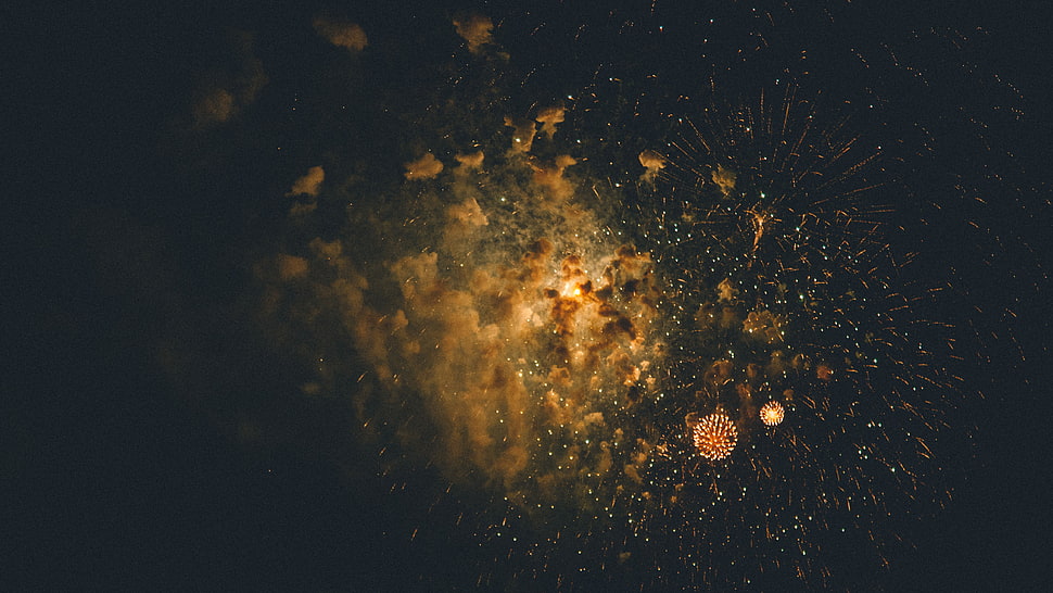 fireworks, nature HD wallpaper