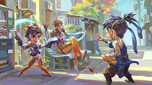Overwatch character illustration
