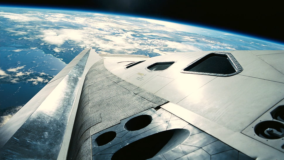 gray space craft, Interstellar (movie), film stills, movies HD wallpaper