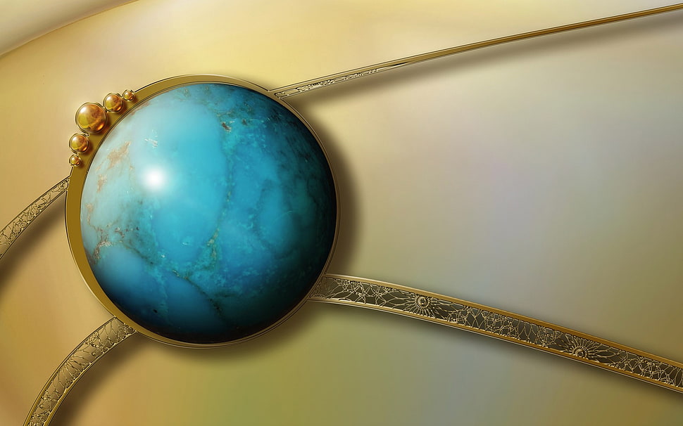 blue purse, 3D, abstract, marble HD wallpaper