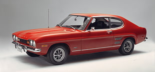 red Dodge Challenger die-cast model