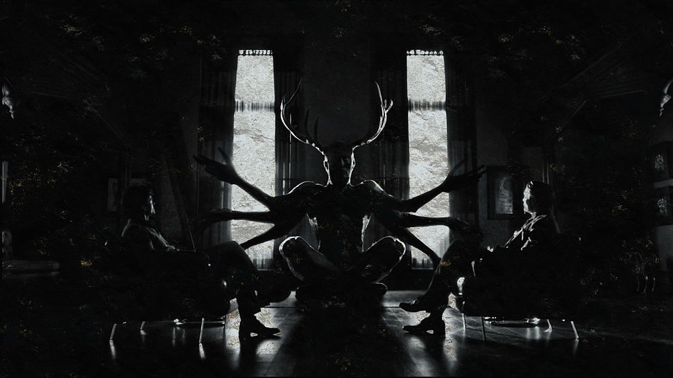devil statue, Hannibal HD wallpaper