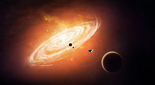 Planets illustration HD wallpaper