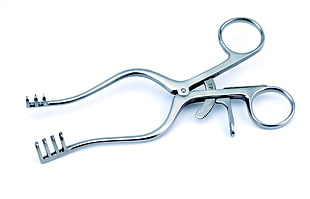 stainless steel surgical scissors HD wallpaper