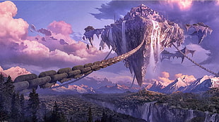 Sword Art Online, fantasy art, artwork, digital art, chains