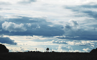 silhouette photo of tree, Russia, horizon, sky, clouds