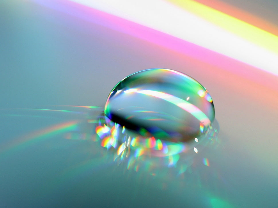 Drop,  Light,  Reflection,  Blue HD wallpaper