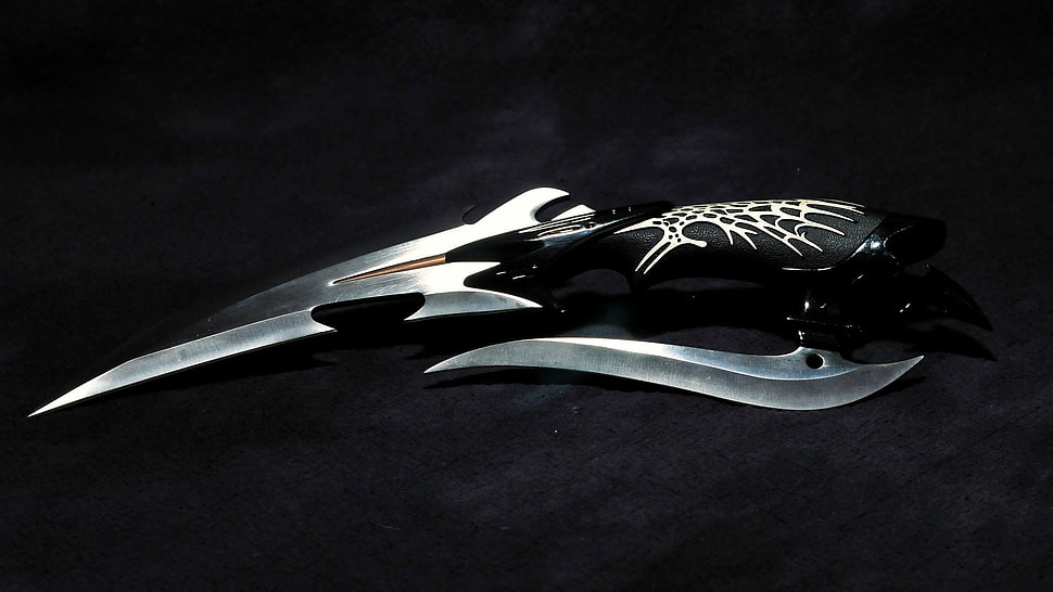 black and silver dagger, Gil Hibben, scorpions HD wallpaper