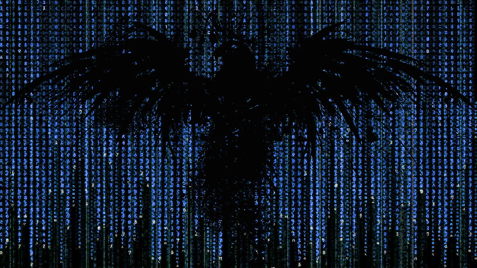 black bird painting, artwork, The Matrix HD wallpaper