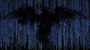 black bird painting, artwork, The Matrix HD wallpaper