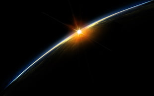 sun rise wallpaper, Earth, space