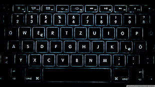 black compute keyboard