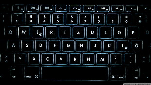 black compute keyboard HD wallpaper