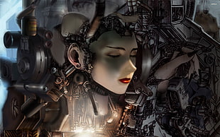 game digital wallpaper, cyberpunk, futuristic
