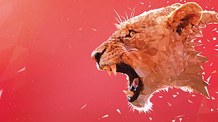 tiger crackled artwork
