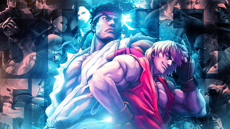Street Fighter, Ryu (Street Fighter), Ken Masters, video games HD wallpaper