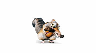 Ice Age character wallpaper, Ice Age, Scrat, movies