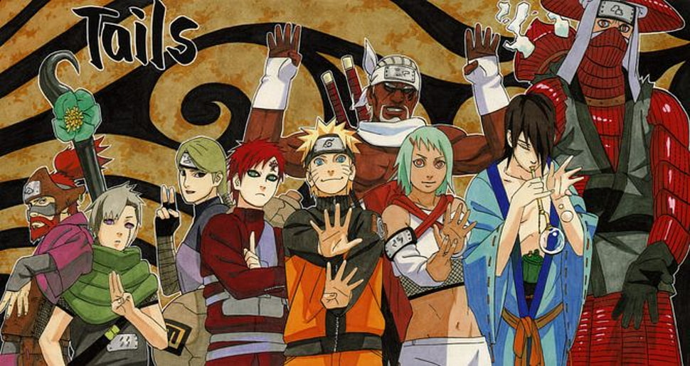Naruto and the Beeju HD wallpaper