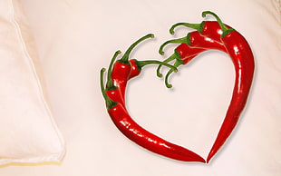 8-piece red chilli illustration